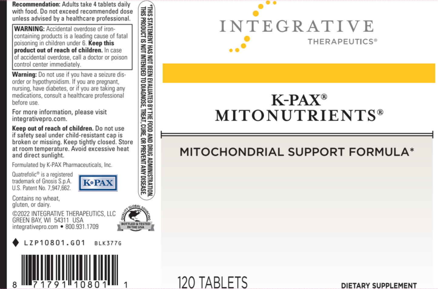 K-PAX Mitonutrients Pre-Order